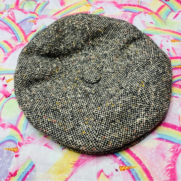 London Imperial Accessories - VINTAGE LONDON IMPERIAL WOOL BROWN AND TAN PLAID PAPER BOY HAT UNISEX